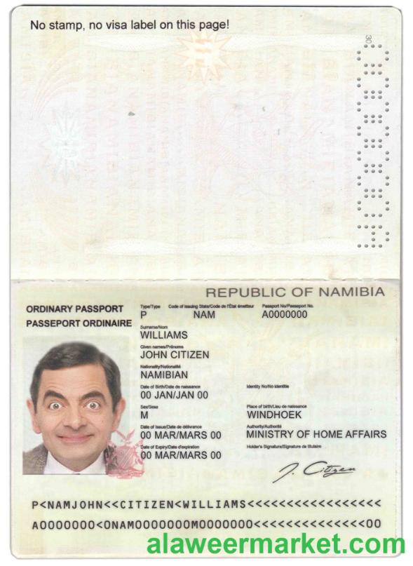 Namibia passport